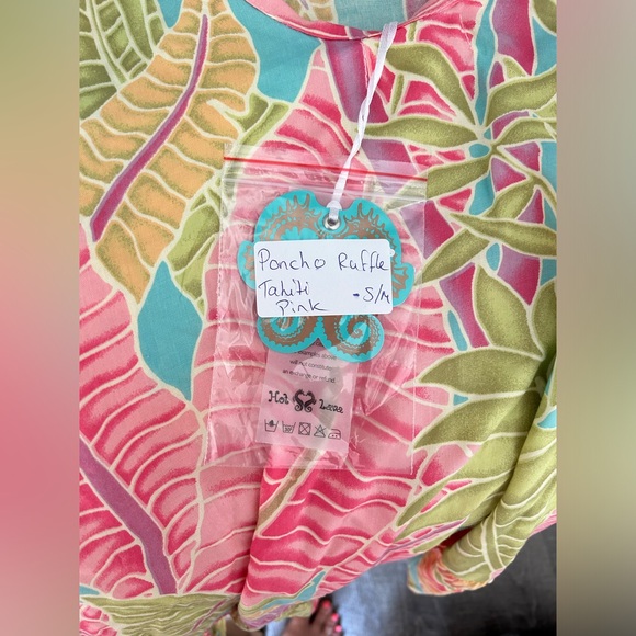 HOT LAVA - PONCHO RUFFLE - TAHITI PINK - S/M - BNWT - Picture 9 of 9